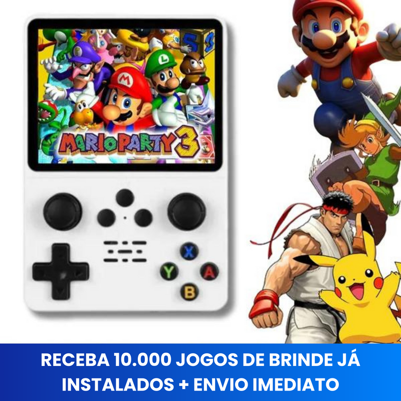 O Melhor Game Retro! R36S -> Com Mais de 10.000 jogos de Brinde + Frete Grátis) + Cupom de Desconto PIX5%